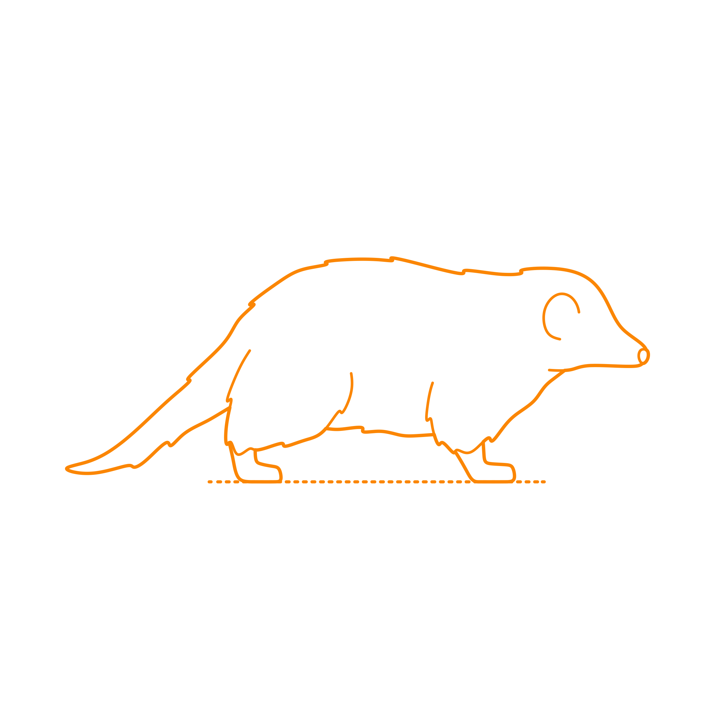 Animals Herpestids Kusimanse Silhouette Svg Vector Free Vectors